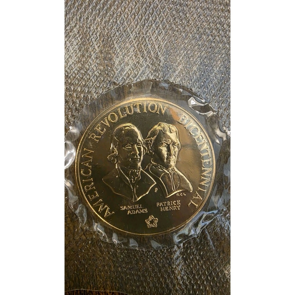 1973 American Revolution Bicentennial Medal Commemorative Coin Adams Henry